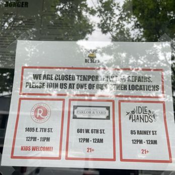NADC Burger - FYI! NADC brick & mortar on 6th closed due to renovation - American Near Me - Austin, Texas NADC Burger - FYI! NADC brick & mortar on 6th closed due to renovation - American Near Me - Austin, Texas