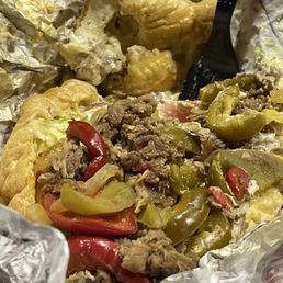 Hoagie with extra peppers Hoagie with extra peppers