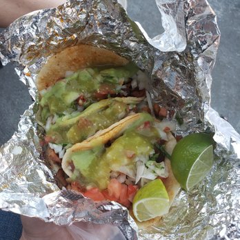 Tacos Listo - Tacos al pastor with the works for me. So yummy. $1.50 each. - Mexican Near Me - Los Angeles, California Tacos Listo - Tacos al pastor with the works for me. So yummy. $1.50 each. - Mexican Near Me - Los Angeles, California
