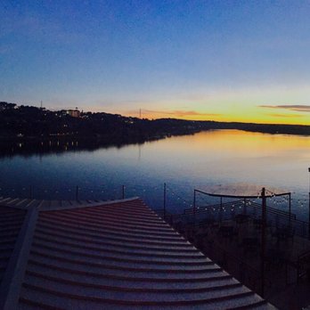 River City Grille - Lovely view from the balcony/patio. Lit bridge and sunset - American Near Me - Marble Falls, Texas River City Grille - Lovely view from the balcony/patio. Lit bridge and sunset - American Near Me - Marble Falls, Texas