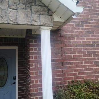 Grasshopper Roofing - Hillbilly downspout installed instead of the 10 ft downspout I paid for... was told I did not need it OMG! - Roofing Near Me