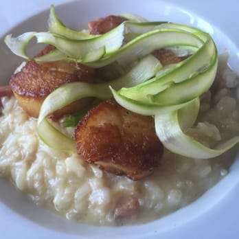 Robert - Mother's Day Brunch: Scallops over Risotto with Pancetta - New American Near Me - New York, New York