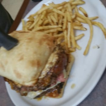 Chow Gastropub - The Big Mama- double patty, cheddar, swiss, brown sugar bacon, coke boiled ham, and over easy egg. This thing is HUGE!! - American Near Me - Springfield, Oregon Chow Gastropub - The Big Mama- double patty, cheddar, swiss, brown sugar bacon, coke boiled ham, and over easy egg. This thing is HUGE!! - American Near Me - Springfield, Oregon
