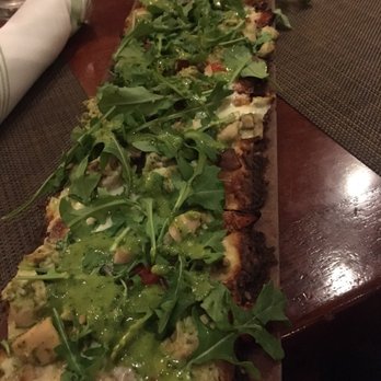 Seasons 52 - Pesto chicken flat bread - New American Near Me - Costa Mesa, California Seasons 52 - Pesto chicken flat bread - New American Near Me - Costa Mesa, California