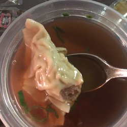 Forbidden City Chinese Restaurant - Wonton soup dumplings with mystery meat