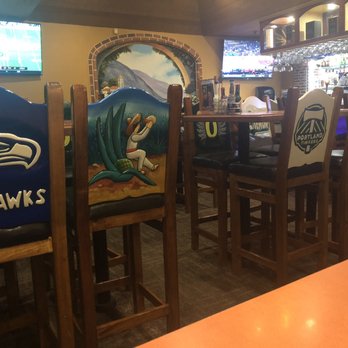 Si Senor - Look at the seats! Each back is a team logo!! - Mexican Near Me - Beaverton, Oregon