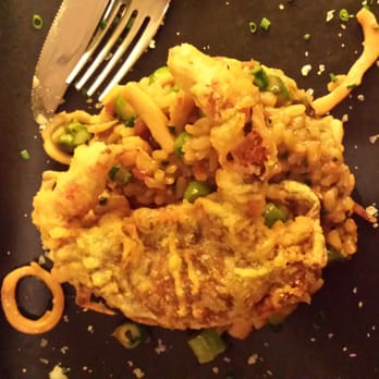 Tapeo - Seafood rice - too salty - Tapas Bars Near Me - Barcelona, B