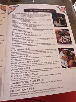 Menu photo 3 La Parada Cafe Reno, NV Menu photo 3 La Parada Cafe Reno, NV