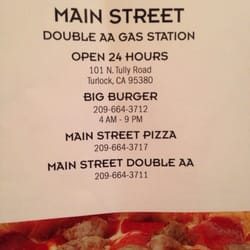 Main Street Pizza and Big Burger - Our hours!