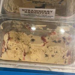 Sebastian's Artisan Ice Cream - strawberry sansrival ice cream