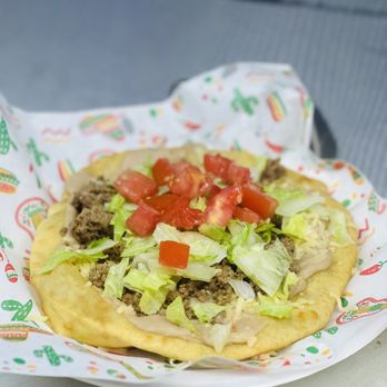 El Chaparro - a taco with lettuce and tomatoes - Restaurants Near Me - Parker, Arizona