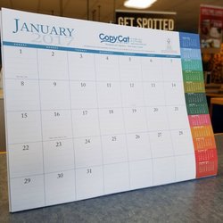 CopyCat Print Shop - Kick off the new year with a fresh new desk calendar!