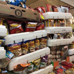 The Battambang Market - Piles of chips