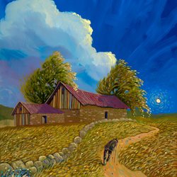 Ed Sandoval Gallery - "Rhythm of the Wind" Oil on Canvas