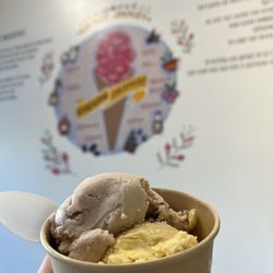 Honeycomb Creamery - Rose Pistachio Vegan Ice Cream, Honey Lavendar Ice Cream