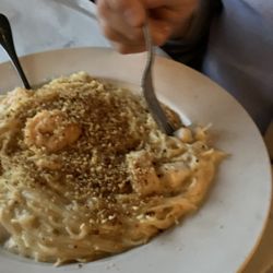 DeNunzio's Italian Restaurant - Jeannette - 3 fish pasta, missing crab it did have three shrimp in it for $28