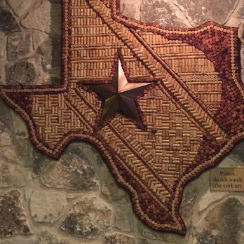 Cabernet Grill - Cork decoration inside Cabernet Grill - Seafood Near Me - Fredericksburg, Texas