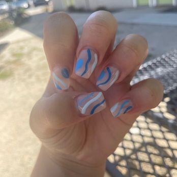 @ Nails - A lot of bubbling leading to dark spots this set cost 80 - Nail Salons Near Me - San Luis Obispo, California @ Nails - A lot of bubbling leading to dark spots this set cost 80 - Nail Salons Near Me - San Luis Obispo, California