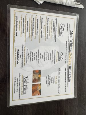 Menu photo 2 Mrs White's Golden Rule Cafe Phoenix, AZ Menu photo 2 Mrs White's Golden Rule Cafe Phoenix, AZ