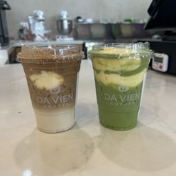 Da Vien Coffee - Banana latte and Banana Matcha - Coffee & Tea Near Me - Anaheim, California