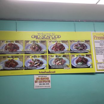 Ono Seafood - 1) size 2) rice 3) poke - Seafood Near Me - Honolulu, Hawaii