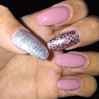 Ami's Nail Salon - Rose gold & silver - Nail Salons Near Me - Waipahu, Hawaii