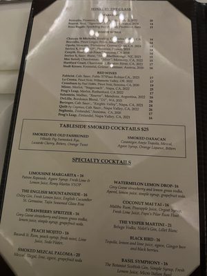 Menu photo 5 Cielo Cabazon, CA