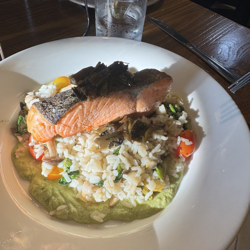 Market Tavern - Wild salmon entree - New American Near Me - Lodi, California