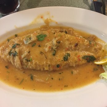 La Pollera Colorada - Flounder with lemon sauce - Colombian Near Me - Clearwater, Florida La Pollera Colorada - Flounder with lemon sauce - Colombian Near Me - Clearwater, Florida