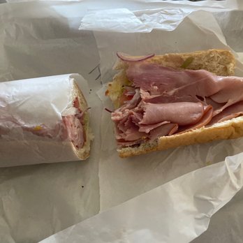 Peppi's Drive In - Ham grinder with no Mayo minus my first bite - Burgers Near Me - Fontana, California
