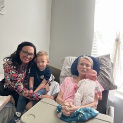 Like Family Home Care - Mother loves children and especially when her great grandchildren came to visit and sing primary song!!