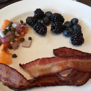 Vernon's First Coast Kitchen & Bar - Smoked Salmon with red onions, capers and bacon and bueberries - Cocktail Bars Near Me - Ponte Vedra Beach, Florida Vernon's First Coast Kitchen & Bar - Smoked Salmon with red onions, capers and bacon and bueberries - Cocktail Bars Near Me - Ponte Vedra Beach, Florida