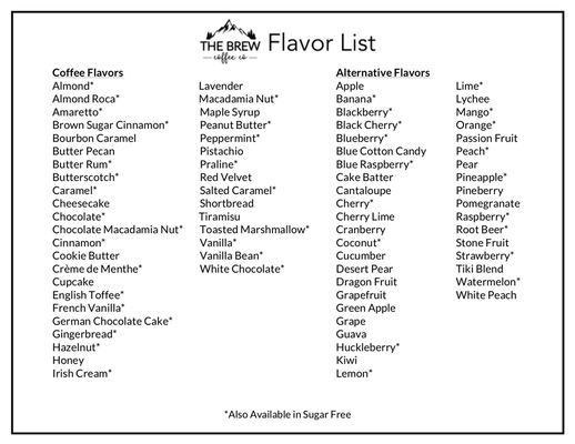 Menu photo 6 The Brew Coffee Co Lakewood, WA Menu photo 6 The Brew Coffee Co Lakewood, WA