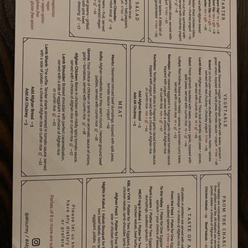Afghan Kitchen South Surrey - Eat all u can. Menu of food. - Afghan Near Me - Surrey, British Columbia