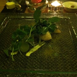 Restaurant Tristan - Crab, compressed cucumber, pink grapefruit, creme fraiche