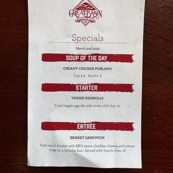 Great Basin Brewing Co. - Sparks - menu - New American Near Me - Sparks, Nevada Great Basin Brewing Co. - Sparks - menu - New American Near Me - Sparks, Nevada