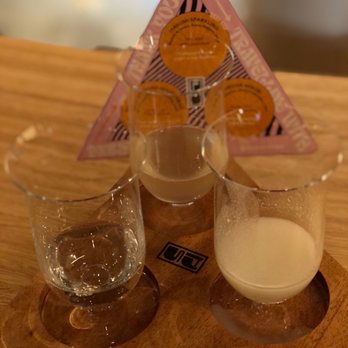 Hello Sunshine - Sake 101 Flight - Bars Near Me - Banff, Alberta Hello Sunshine - Sake 101 Flight - Bars Near Me - Banff, Alberta