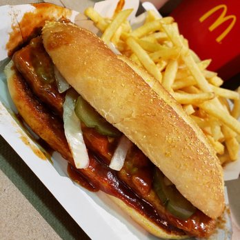 McDonald's - The McRib in All it's Glory!! - Burgers Near Me - Florham Park, New Jersey