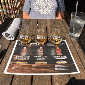 Hard Truth Distilling - The OG flight - the Sweet Mash was fantastic! - Distilleries Near Me - Nashville, Indiana Hard Truth Distilling - The OG flight - the Sweet Mash was fantastic! - Distilleries Near Me - Nashville, Indiana