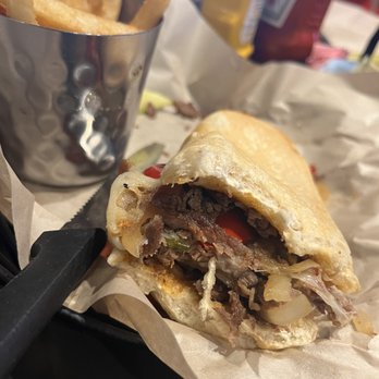 Bombshells - Philly cheesesteak. - New American Near Me - San Antonio, Texas Bombshells - Philly cheesesteak. - New American Near Me - San Antonio, Texas