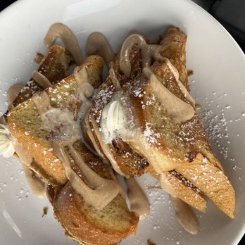 Uptown Kitchen - Cinnamon cream cheese French toast - New American Near Me - Granger, Indiana