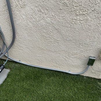 Security Eco - Ext conduit carrying CAT-6A from attic - Security Systems Near Me Security Eco - Ext conduit carrying CAT-6A from attic - Security Systems Near Me