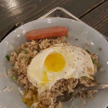 Balo Kitchen - Garlic fried rice w/ egg and spam - Comfort Food Near Me - Annandale, Virginia Balo Kitchen - Garlic fried rice w/ egg and spam - Comfort Food Near Me - Annandale, Virginia