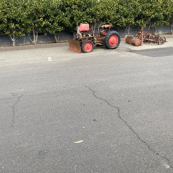 Boon Fly Cafe - Farm equipment out front - American Near Me - Napa, California