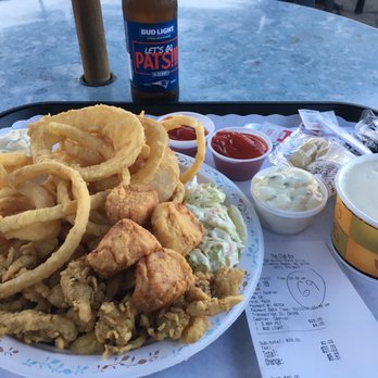 The Clam Box - 3 way combo scallops, clams, shrimp - Seafood Near Me - Quincy, Massachusetts The Clam Box - 3 way combo scallops, clams, shrimp - Seafood Near Me - Quincy, Massachusetts