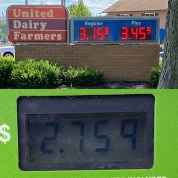 United Dairy Farmers - With 17.9gals of gas, that's saving $7 using the UDF apps lowest price guarantee!! Do this! :) - Gas Stations Near Me - Springboro, Ohio United Dairy Farmers - With 17.9gals of gas, that's saving $7 using the UDF apps lowest price guarantee!! Do this! :) - Gas Stations Near Me - Springboro, Ohio