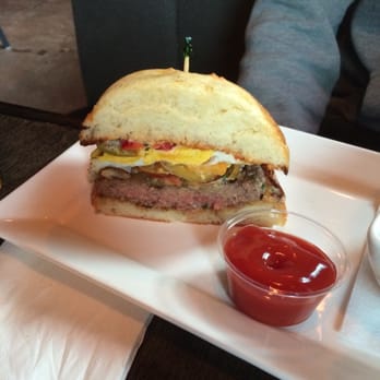 The Bridge - Classic Bridge burger with a fried egg added - Sports Bars Near Me - Seattle, Washington