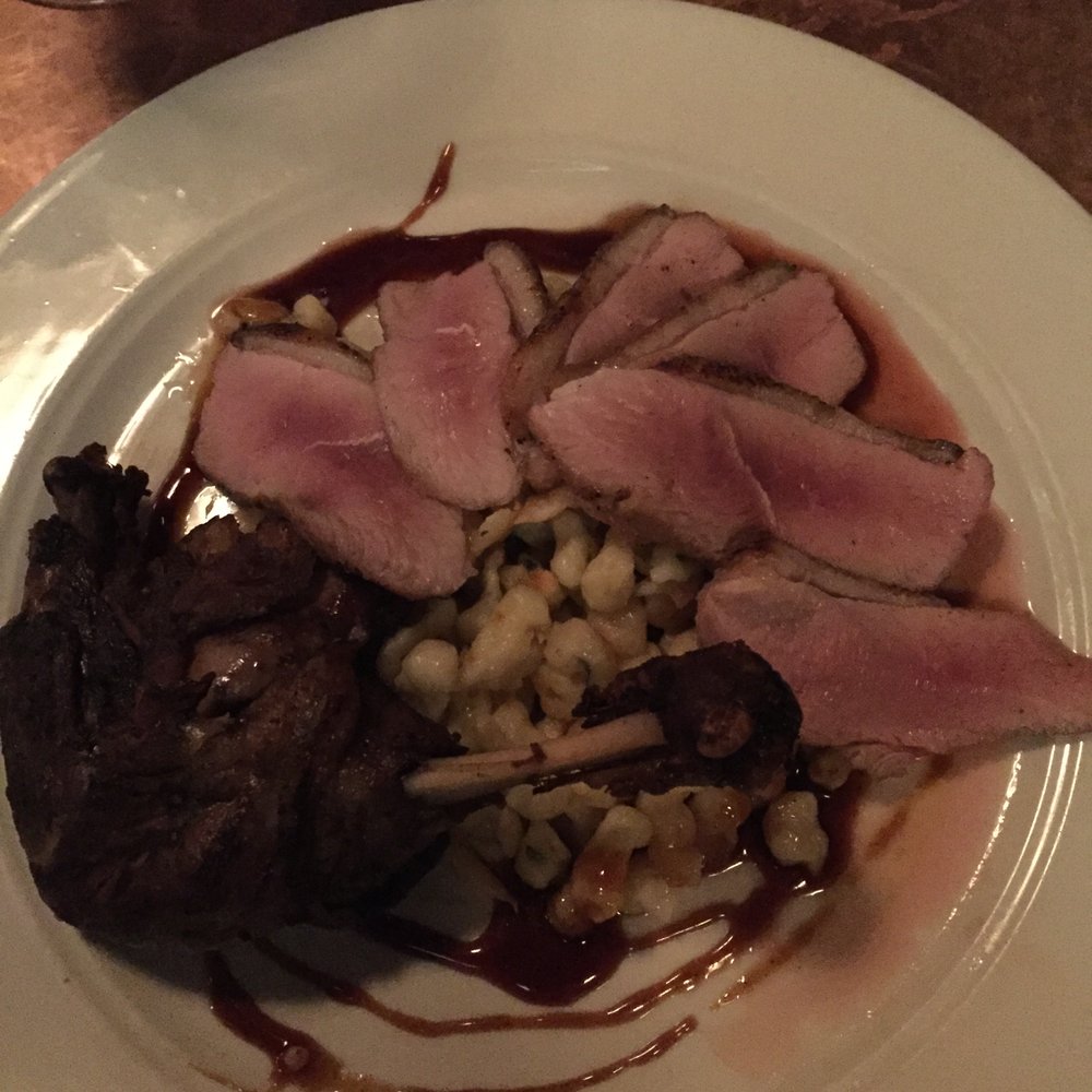 Table 50 - Duck two ways, with spaetzle. Incredible. - New American Near Me - Roanoke, Virginia Table 50 - Duck two ways, with spaetzle. Incredible. - New American Near Me - Roanoke, Virginia
