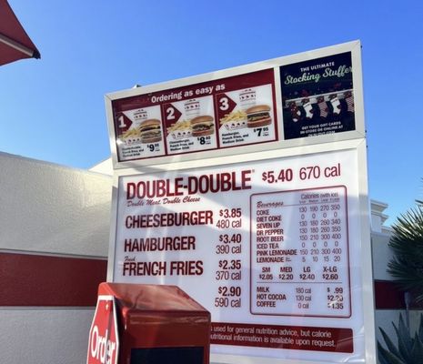 Menu photo 5 In-N-Out Burger Sunnyvale, CA