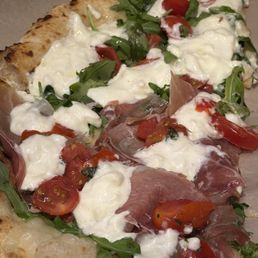 Pizza Valentina - Burrata, Arugula, Tomato, Truffle oil, Prosciutto. Limited time only! Fresh burrata imported from Italy! Pizza Valentina - Burrata, Arugula, Tomato, Truffle oil, Prosciutto. Limited time only! Fresh burrata imported from Italy!